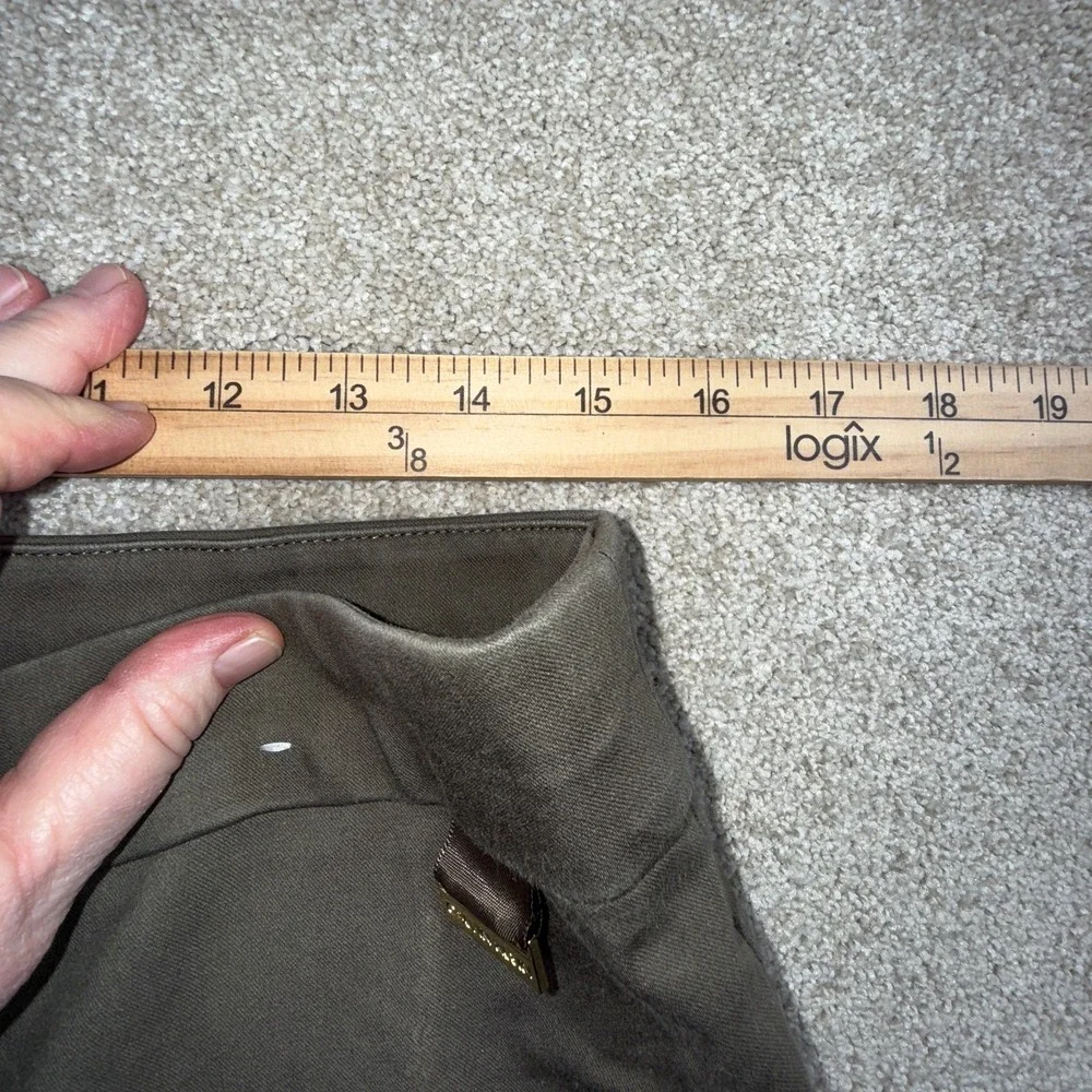 Calvin Klein Cargo Pants‎ Mens Large Green Stretch Mid Rise Straight Leg Pull On
